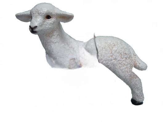 Design Kleines Schaf Figur Garten Statue Skulptur Figuren Skulpturen Deko Neu-image