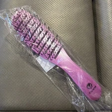 Calista Smoothie Hair Brush Pink Peony De-tangle Style Flexible Lightweight