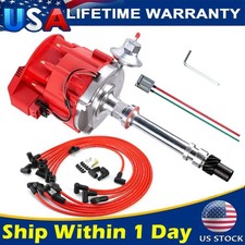 Performance Hei Distributor Red With Wires For Sbc Chevy 305 350 400 Small Block