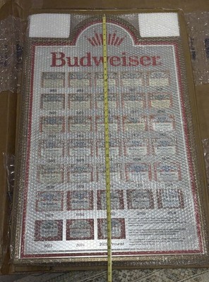Genuine Budweiser Mirror 150th Anniversary Iconic “History Of