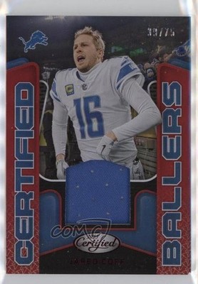 2023 Certified Ballers Mirror Red 39/75 Jared Goff #CBM-15 c5b