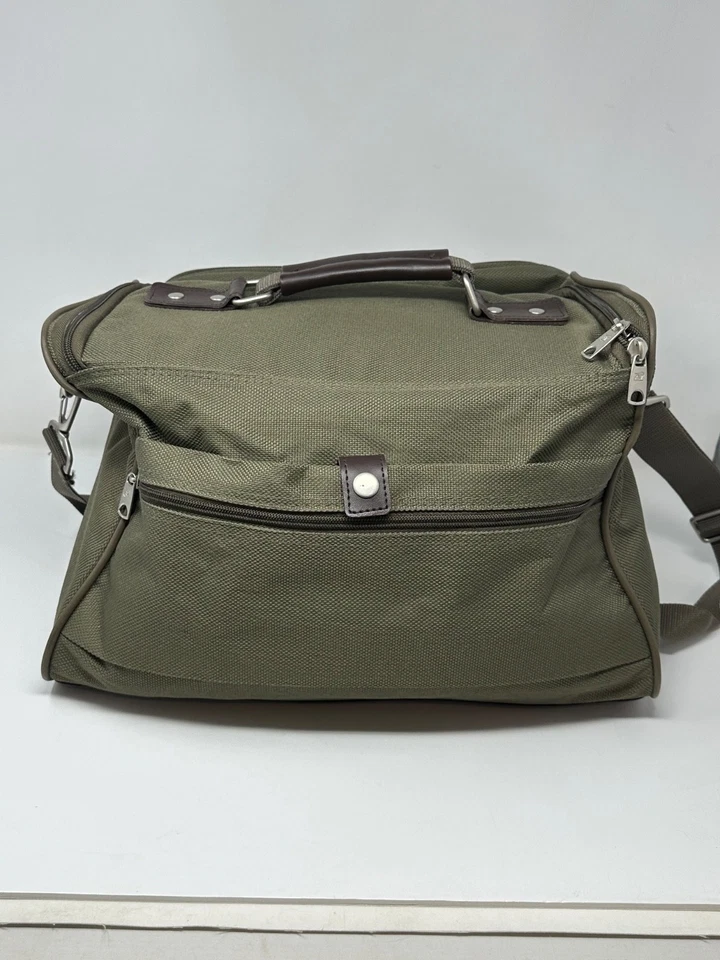 Винтажная спортивная сумка American Tourister 14 x 10 x 7 дюймов ручная кладь зеленая Z2 - Изображение 3 из 4