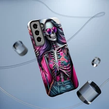 Stylish Phone Case, Impact-Resistant Skeleton Design, Edgy Gift, Halloween [...]