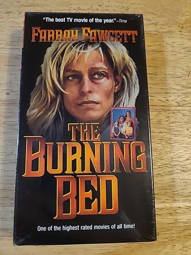THE BURNING BED - FARRAH FAWCETT - VHS 1995 - ANCHOR BAY ENTERTAINMENT 1286 NEW - Picture 1 of 4