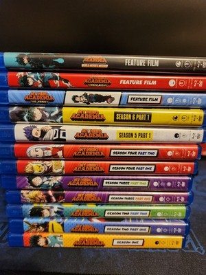 My Hero Academia Blu-ray Lot Season 1 2 3 4 5 part 1 6 Part 1 & 3 Feature Films