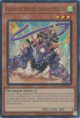 YUGIOH: 1x Goblin Biker Boom Mach MP25-EN154 Ultra Rare 2025 Mega-Pack
