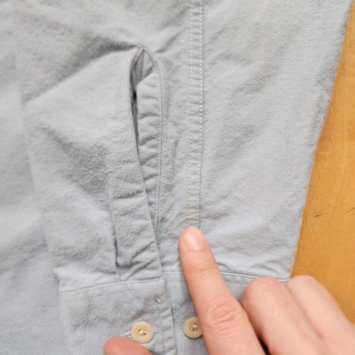 Guideboat Co Camicia Uomo XL Bottoni Ply Le Acque Pesante Blu - Foto 4 di 9