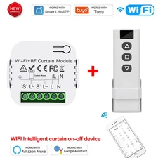 Smart Tuya Wifi Curtain Switch Wireless Remote Roller Shutter Motor for Alexa US