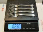 Set of 4 Gorham Fairfax sterling silver true dinner forks 7 3/4" 250 grams