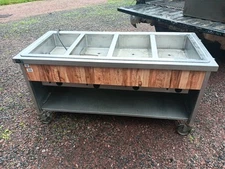 Atlas Metal Industries Set-N-Serve Model WIH - D & M - 4 Compartment Food Warmer