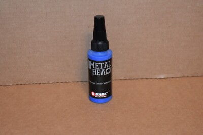 Metal Head Blue 4mm Paint Marker 2 Oz Crafts Metal Wood Marking Auto Salvage +++
