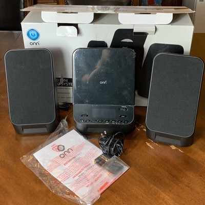 onn cd mini stereo system bluetooth