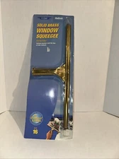 Vtg BRASS ETTORE Master Window Squeegee 9.5" - Steccone Products Co., Oakland Ca