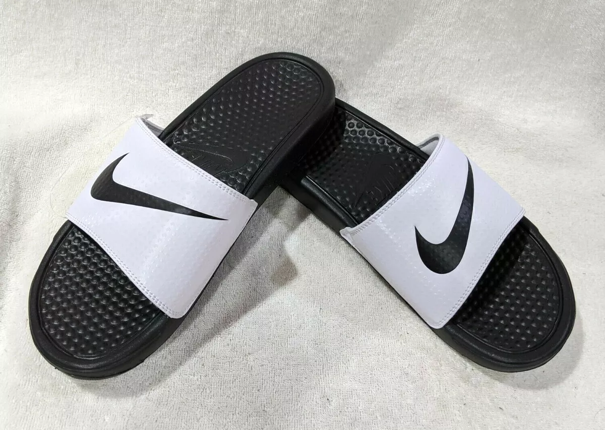 Nike Benassi White/Black Women&#039;s - Size 7 NWB | eBay