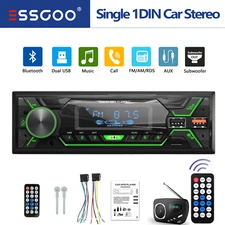 Bluetooth Car Stereo Audio In-Dash FM AUX Input Receiver USB SD MP3 Radio Player