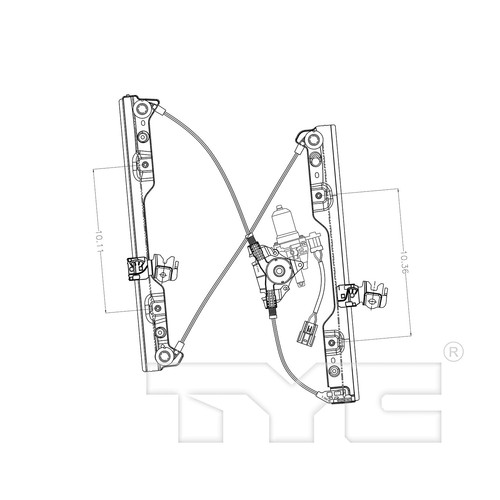 For 2014-2015 Nissan Rogue Select Window Motor Regulator Assy Front Right - Picture 2 of 8