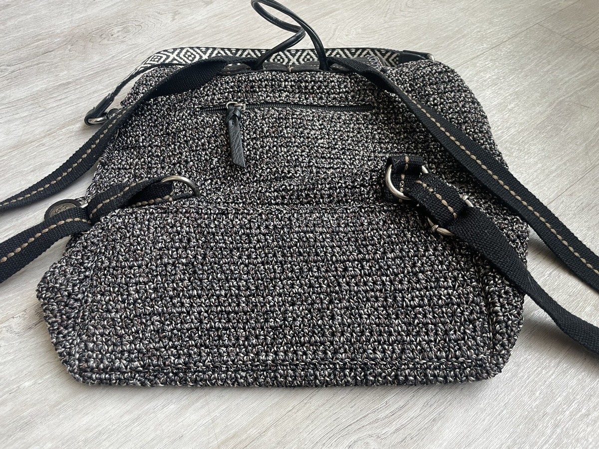 The Sak Avalon Black And Gray Crochet Knit Convertible  display picture 1