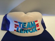 Team Lenox blue and white cap trucker hat snapback New Era made in USA