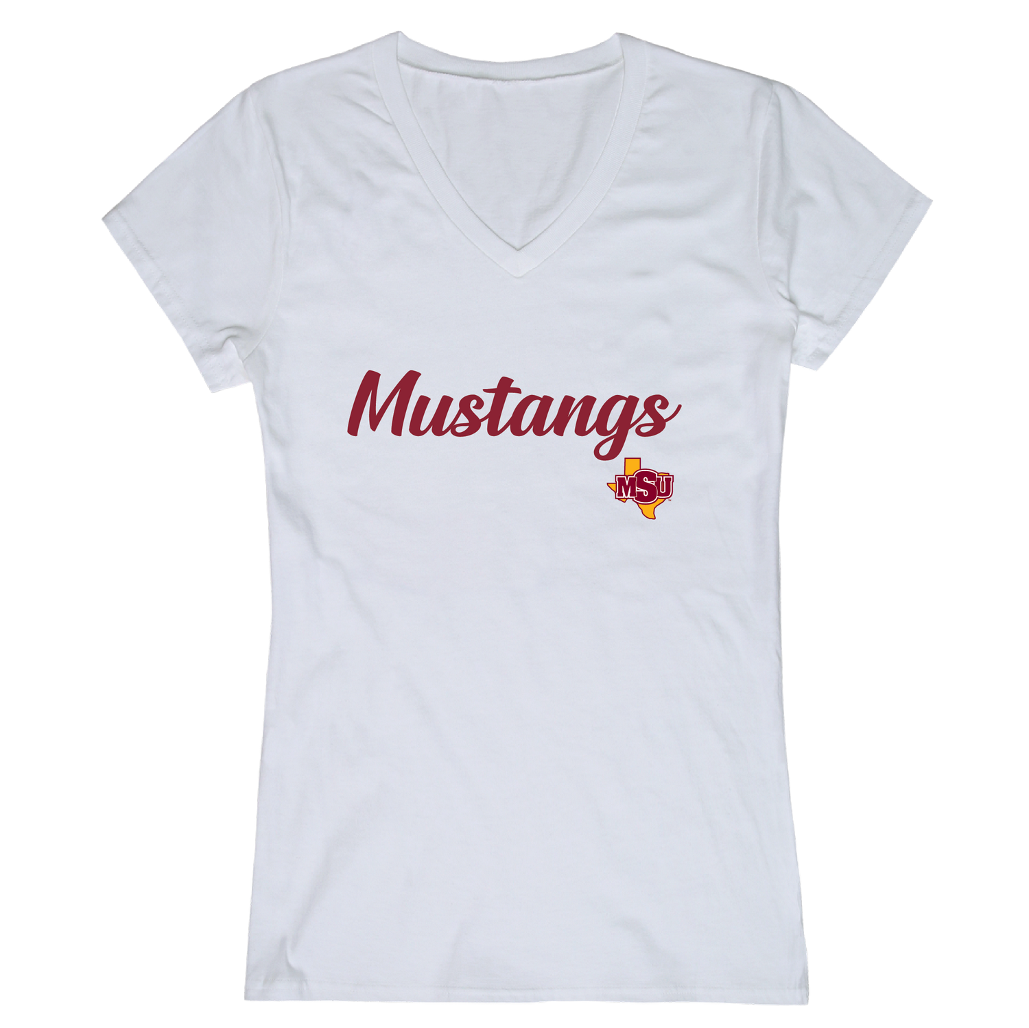 Midwestern State Mustangs NCAA Script Tee Womens T-Shirt