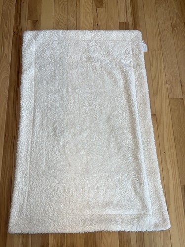 Little Miracles Zebra Plush Sherpa Baby Blanket Costco Thick 30x45 White Black - Picture 4 of 4