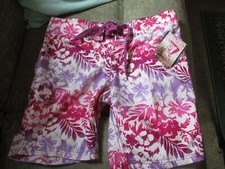 NWT Kanu Surf Women's Oceanside UPF 50 Active Swim Board Shorts Fuchsia Size 2