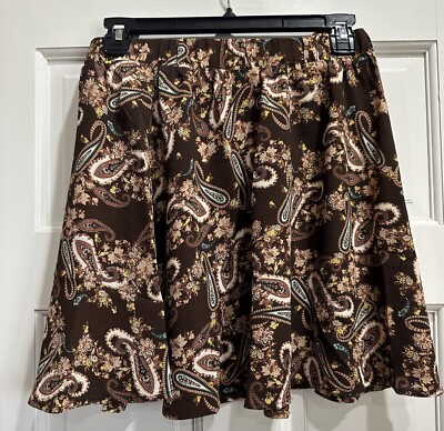 NWT Stitch Fix Vero Moda Paisley Print Skater Skirt Size Small NEW With Tags