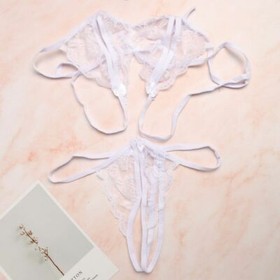 Women Sexy Lingerie Nightwear Sleepwear Babydoll Lace Bra G-string Underwear Set