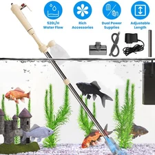 Electric Aquarium Gravel Fish Tank Cleaner Automatic Water Changer Filter Vacuum