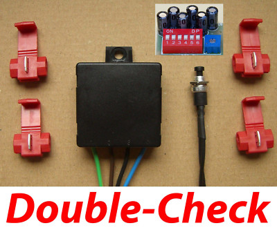 V6 Drehzahlbegrenzer TASTER Double-Check DZB Universal - 6 Kondensatoren