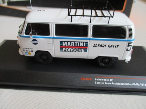 MINIATURE 1/43 VOLKSWAGEN T2 TEAM ASSISTANCE RALLY SAFARI 1978 RAC 386X MARTINI - Picture 4 of 9