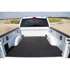 Dee Zee DZ77012 X-Pattern Bedmat Rubber Black For 17-23 Ford Super Duty 8 ft Bed