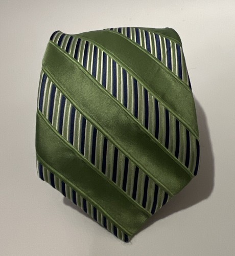 Michael Kors Mens Silk Striped Diagonal Vertical Tie 60” x 3 3/4” - Picture 4 of 10
