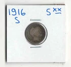 1916 S BARBER DIME 10C