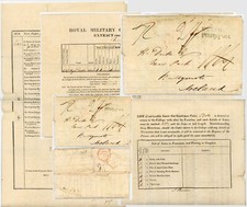 1812 SANDHURST MILITARY COLLEGE REPORT ..ROGER DUKE BAGSHOT 1d POST to IRELAND