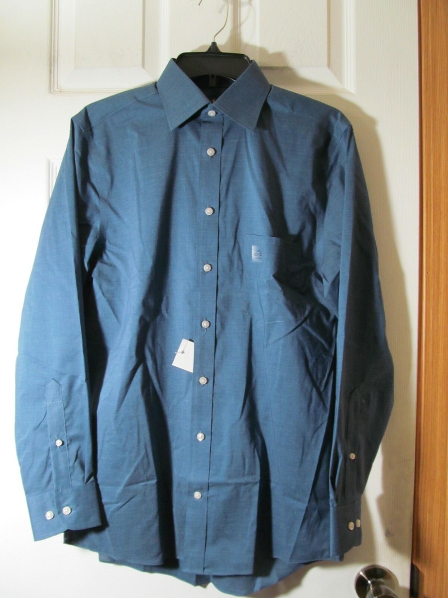 NWT STAFFORD EASY CARE BROADCLOTH STRETCH COMFORT REGULAR FIT Freedom Blue Solid NWT STAFFORD EASY CARE BROADCLOTH STRETCH COMFORT REGULAR FIT Freedom Blue Solid
