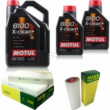MOTUL 7 L 5W-30 MOTOR-ÖL+MANN-FILTER für BMW 5er Touring E39 530d 525d