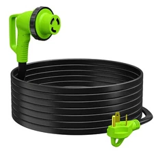 NEW RV Extension Cable 25 FOOT 30AMP 90-Degree Twist Locking Leisure Cords