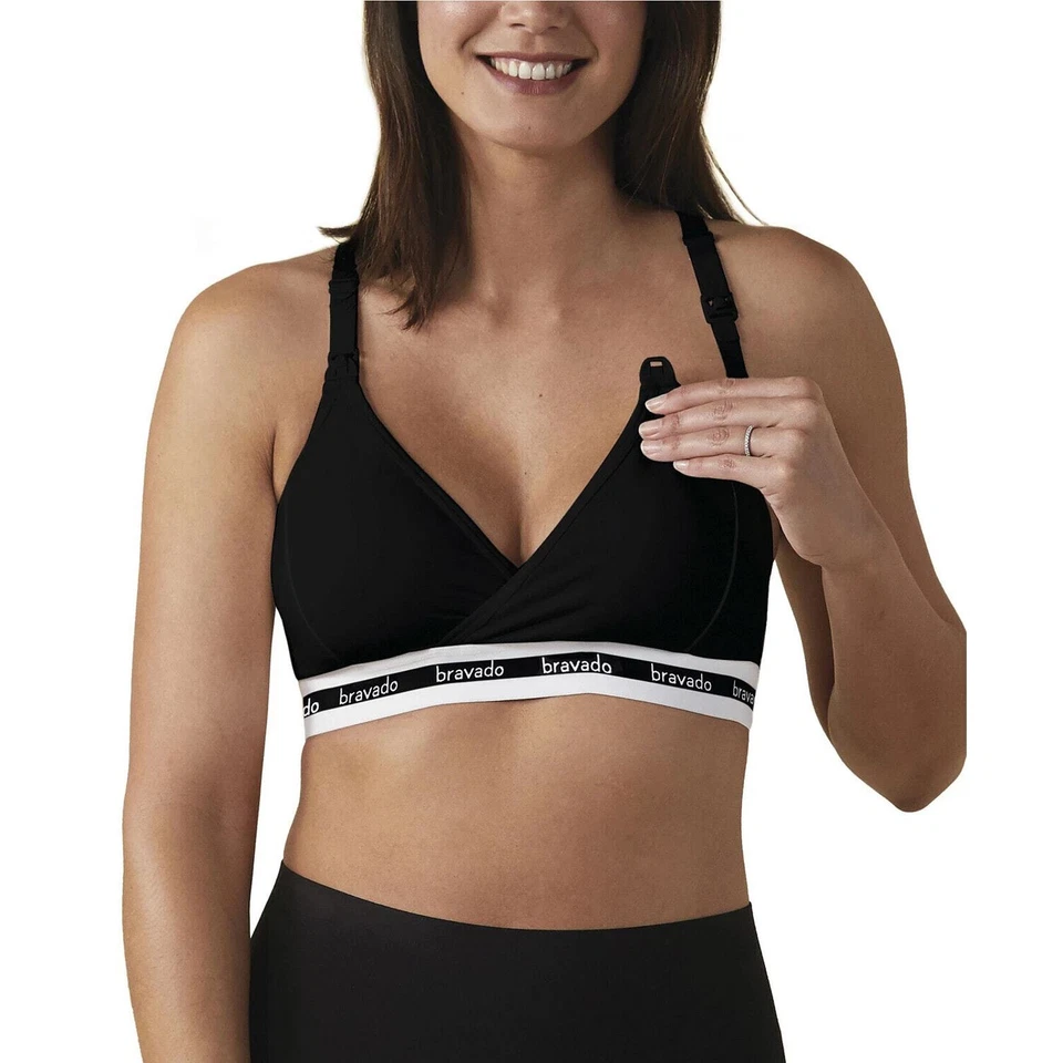 Bravado Designs Mujer El Nuevo Sujetador de Enfermería Original Sin Alambres, Talla Mediana Foto 3 de 4