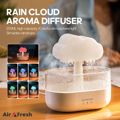 Rain Aroma Humidifier Essential Oil Diffuser Grain Ultrasonic Aromatherapy