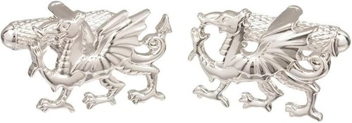 Welsh Dragon Cufflinks Wales Flag Cuff Links Mens Accessories Wedding Gift - Picture 2 of 4
