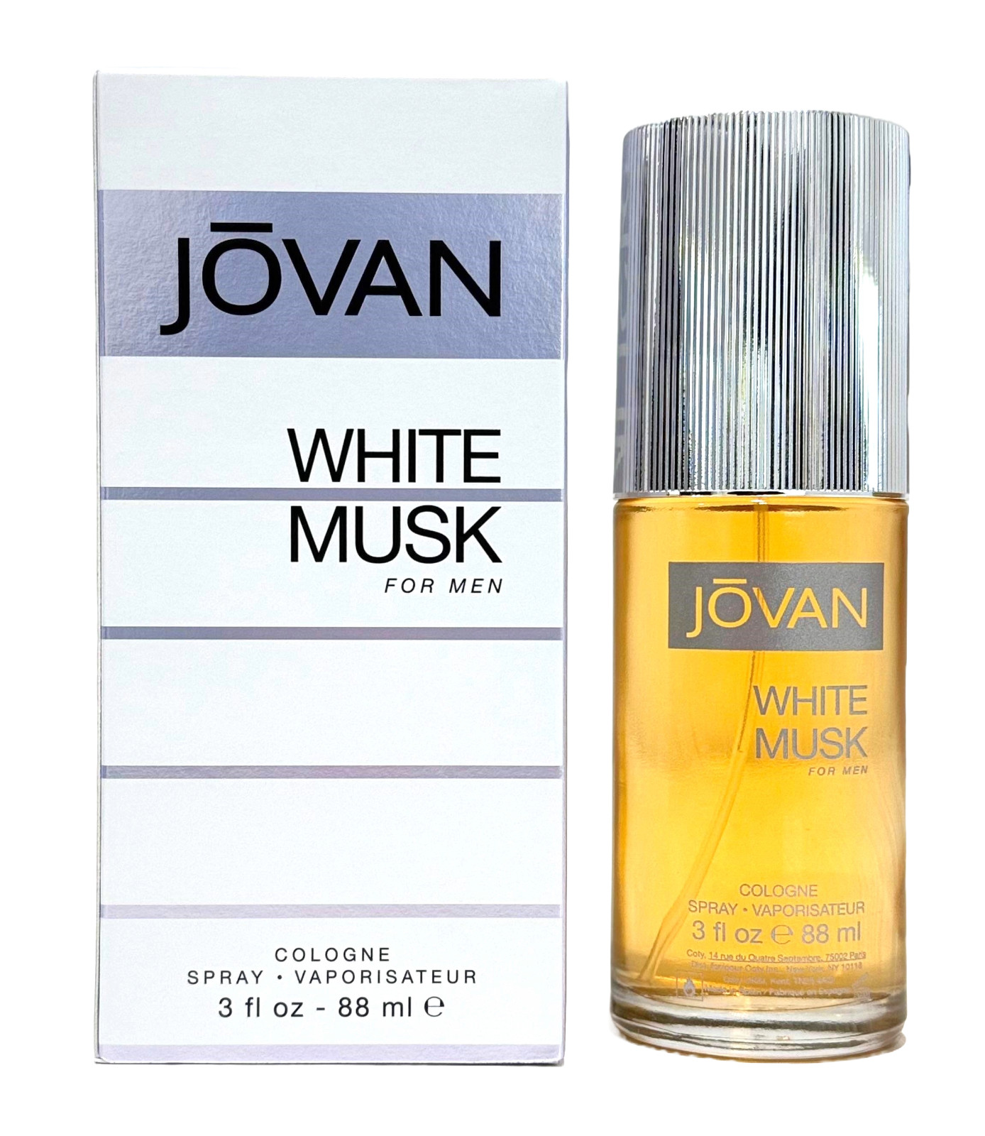 Jovan White Musk by Coty for Men 3.0 oz Cologne Spray NEW 100% AUTHENTIC