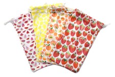 Microfiber Case Pouch Bag Holder Soft For Sunglasses Eyeglasses In Fruit Prints.