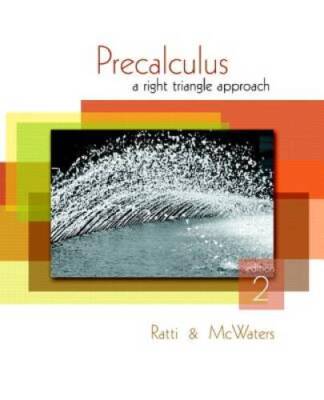 Precalculus: A Right Triangle Approach, 2nd Edition - Hardcover - GOOD