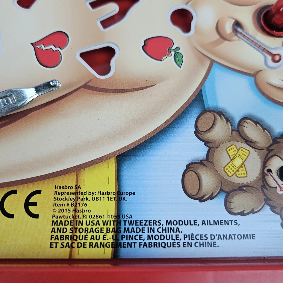 Hasbro B2176 Operation Interactive Board Game Open Box Complete  - Image 3 of 4