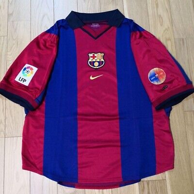 FC Barcelona 2000 2001 L Home Jersey Maglia Nike Rivaldo FC Barcelona 2000 2001 L Home Jersey Maglia Nike Rivaldo
