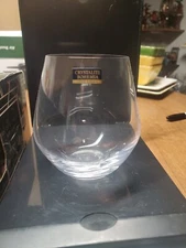 6 Crystalite Bohemia Stemless Wine Glass New In Box Sticker Labels Shelf 1