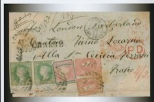 1857 VIC Victoria Australia QV Calvert Cover CALAIS / LONDON A6 Size Photo PRINT