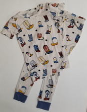 Angel Dear Cowboy Boots Pajama PJ Set Size 5 Bamboo Western