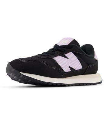 New Balance Baby 237 Bungee Sneakers Black Purple Size 4 Wide Infants Toddler