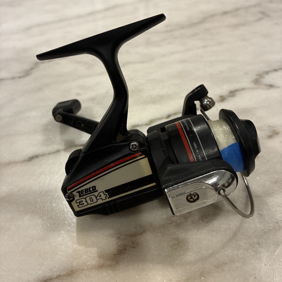 cheap reel works fishing Vintage Zebco 304 Spinning Fishing Reel Works Great Good Used Condition
